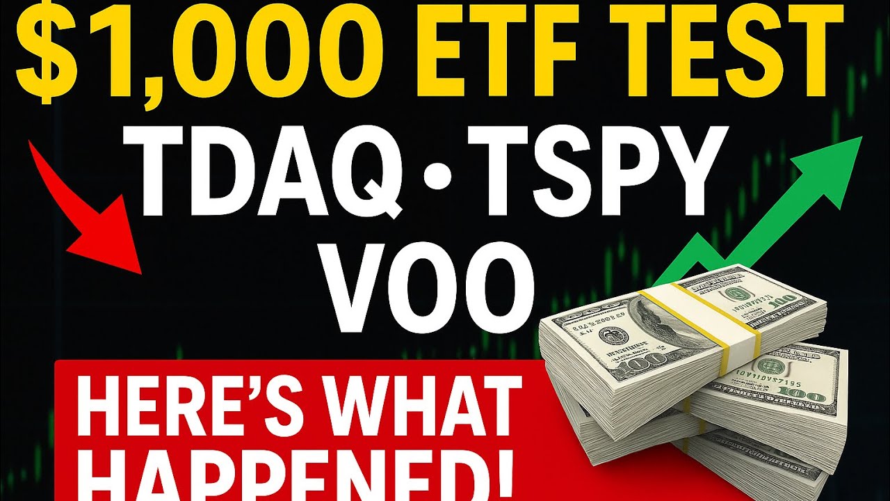 TDAQ, TSPY или VOO? Я протестировал все три за 1000 долларов!