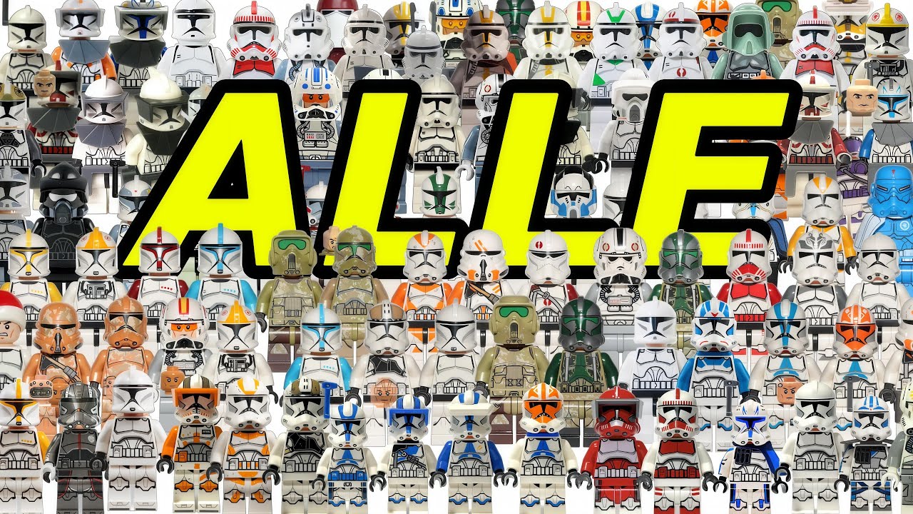 Alle LEGO Star Wars Clone Trooper Minifiguren - jede Figur die es gibt!