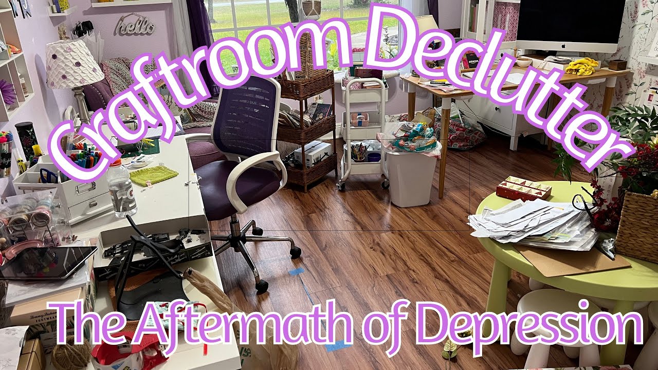 💜Craftroom Declutter & Reset | The Aftermath of Depression Episode 5