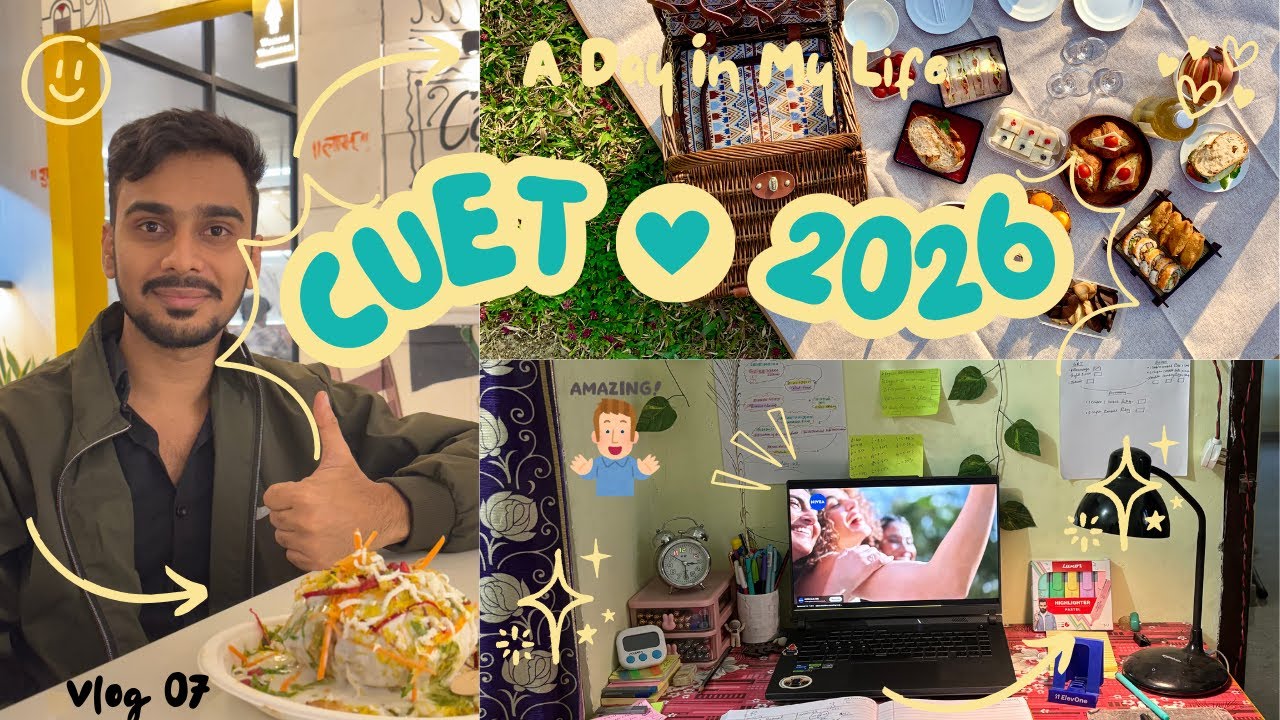CUET 2026 Preparation Vlog A Day of My Life #cuetexam #cuet2026  #studyvlog #dailyvlog #class12 