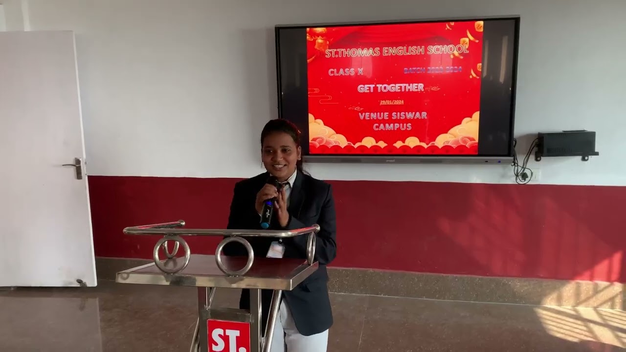 A get together of class X  Students of  St Thomas English School was held on 29th January,2024