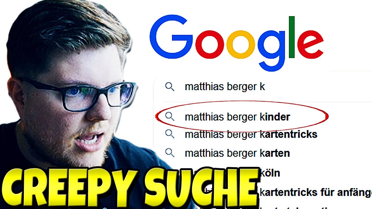 Ich google mich selbst und finde _____