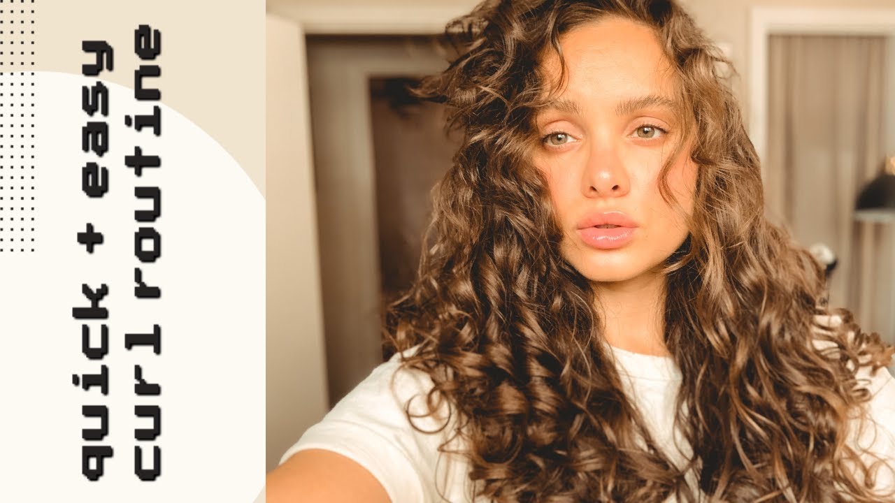 My QUICK and EASY curly hair routine for volume and definition