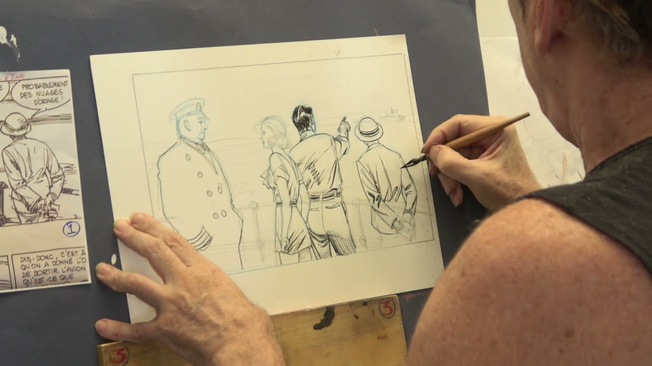 Frank Godwin Connie Pen and Ink Relaxing Timelapse | Free Comic Book Day Demonstration