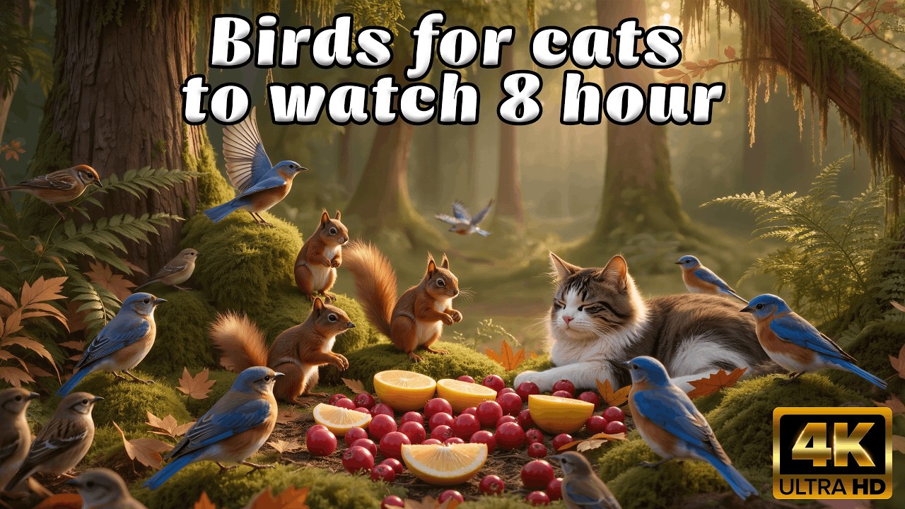 TV FOR CATS - The Great Forest Detective: An 8-Hour Mystery for Your Cat to Solve @Nature 4K TV 118