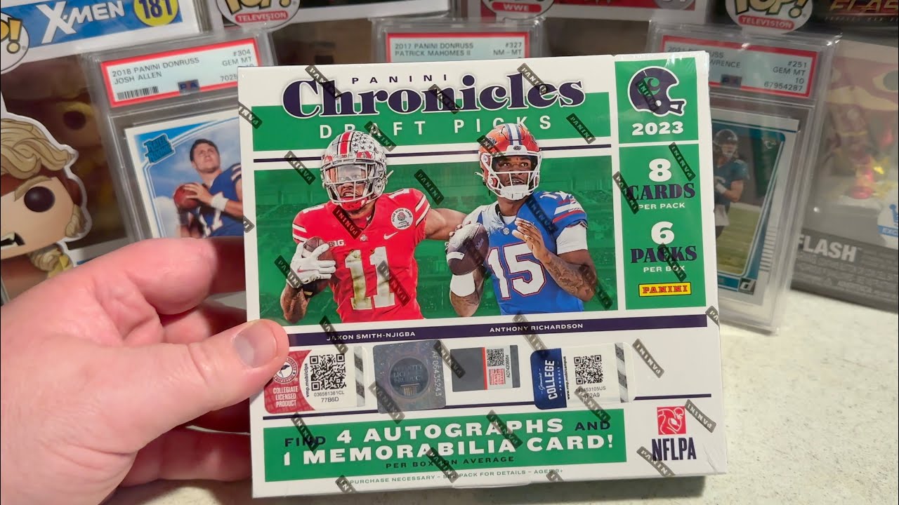 Cracking a 2023 Panini Chronicles Draft Picks NFL Hobby Box + 1/1 BEST BOX ON YOUTUBE