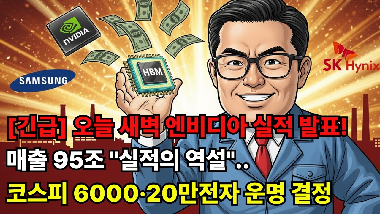 [긴급] 오늘 새벽 엔비디아 실적 발표! 매출 95조 