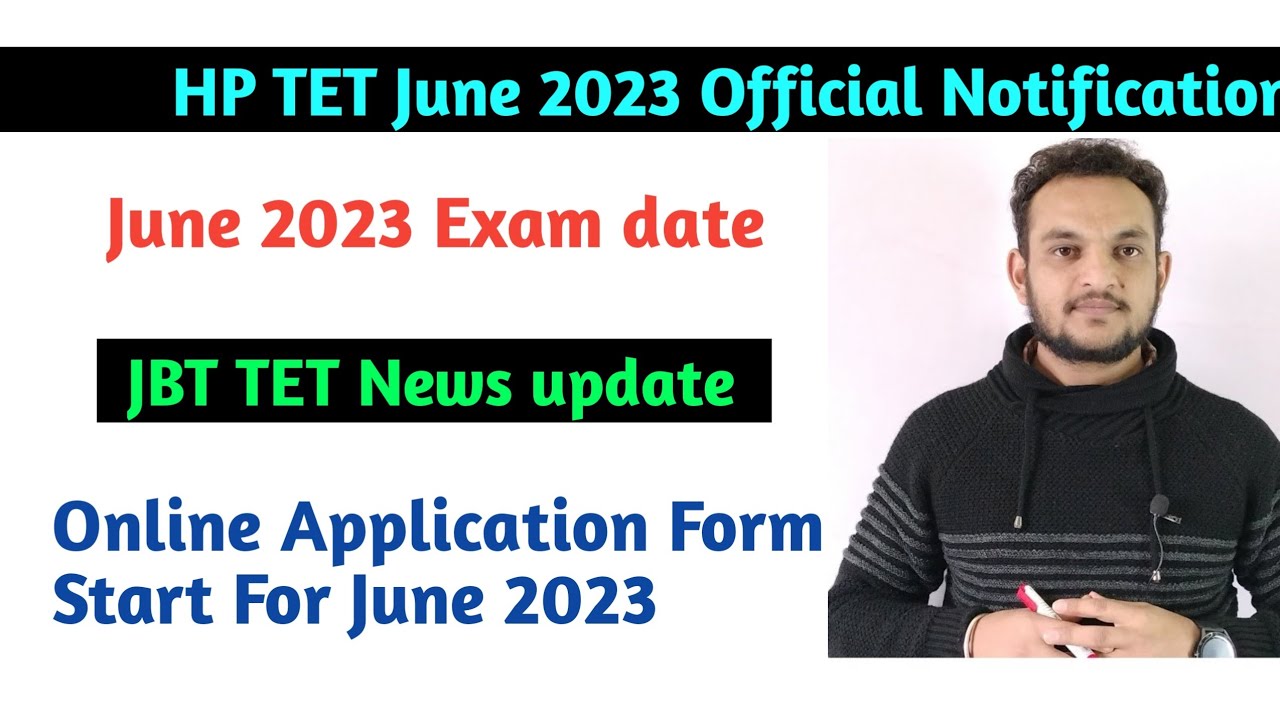 HP TET June 2023 official Notification out | Hpbose official notification out For June TET exam