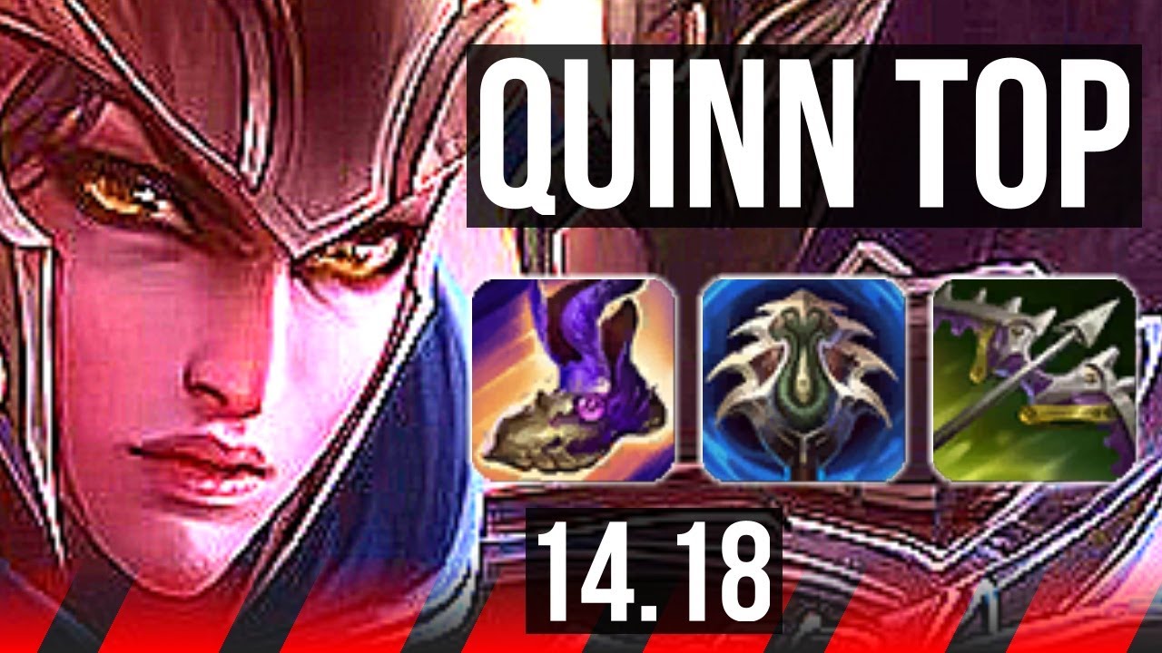 QUINN vs FIORA (TOP) | 7 solo kills, 600+ games, Dominating | EUW Master | 14.18