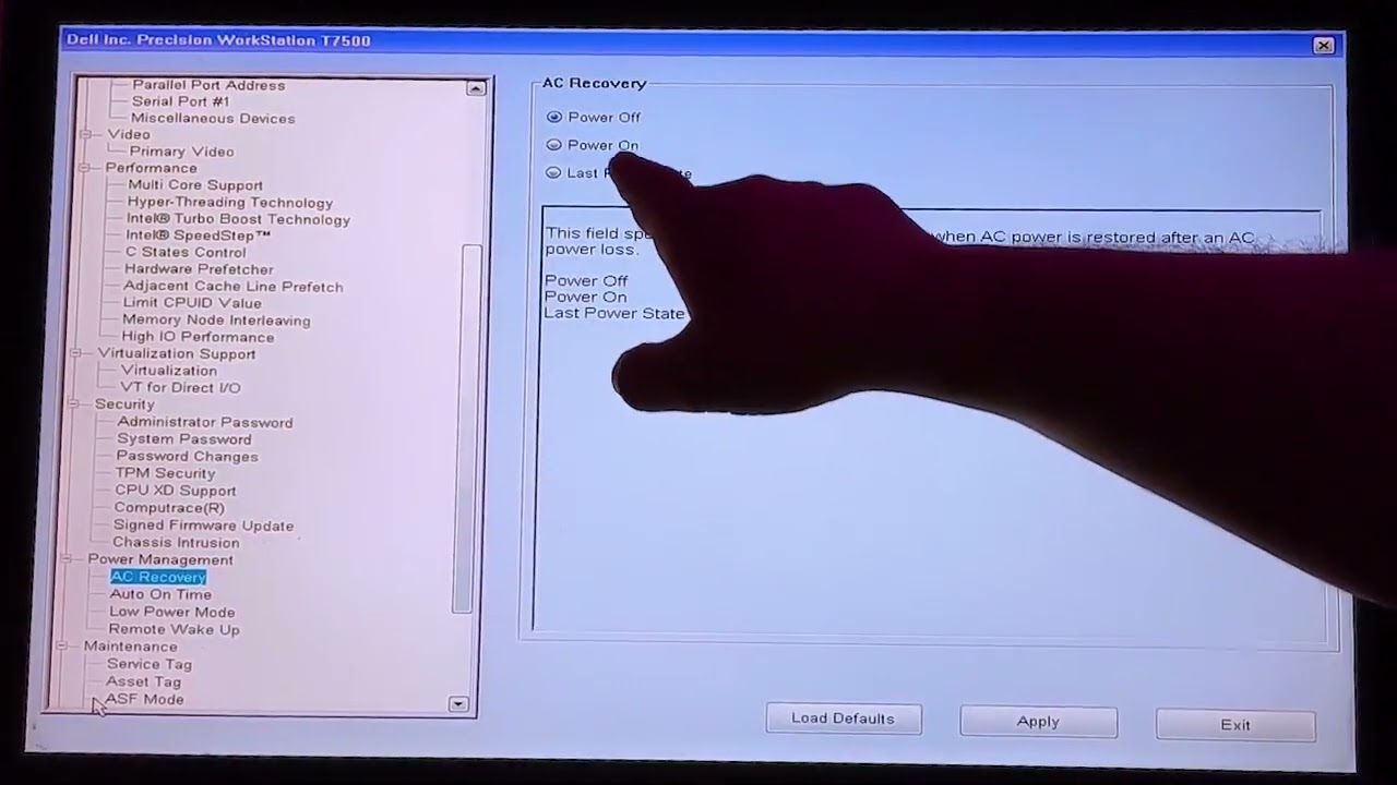 تعديل البايوس لكمبيوتر dell t7500