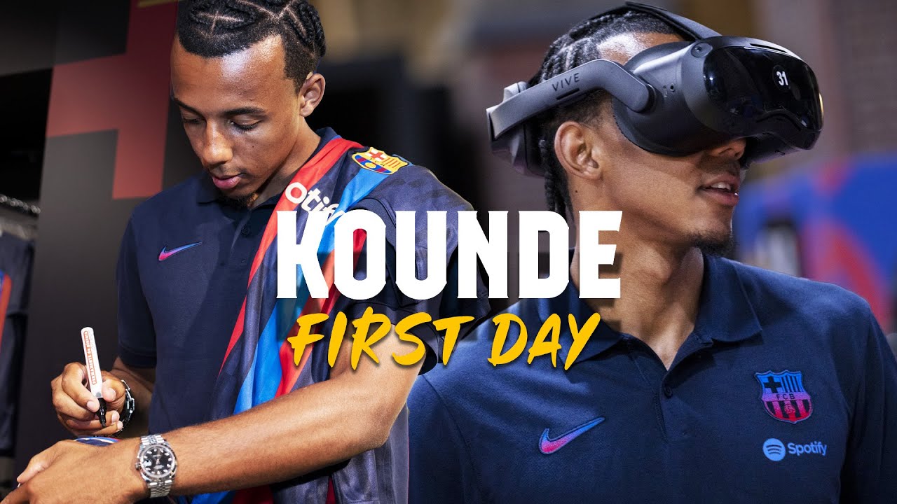 💥 JULES KOUNDE: HIS FIRST DAY AT BARÇA 💥