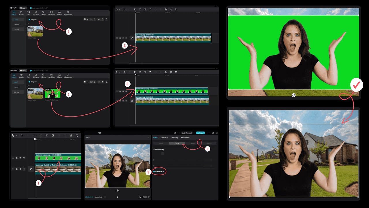 Capcut PC'de Yeşil Ekran Nasıl Kaldırılır | How to Remove Green Screen on Capcut PC #capcut