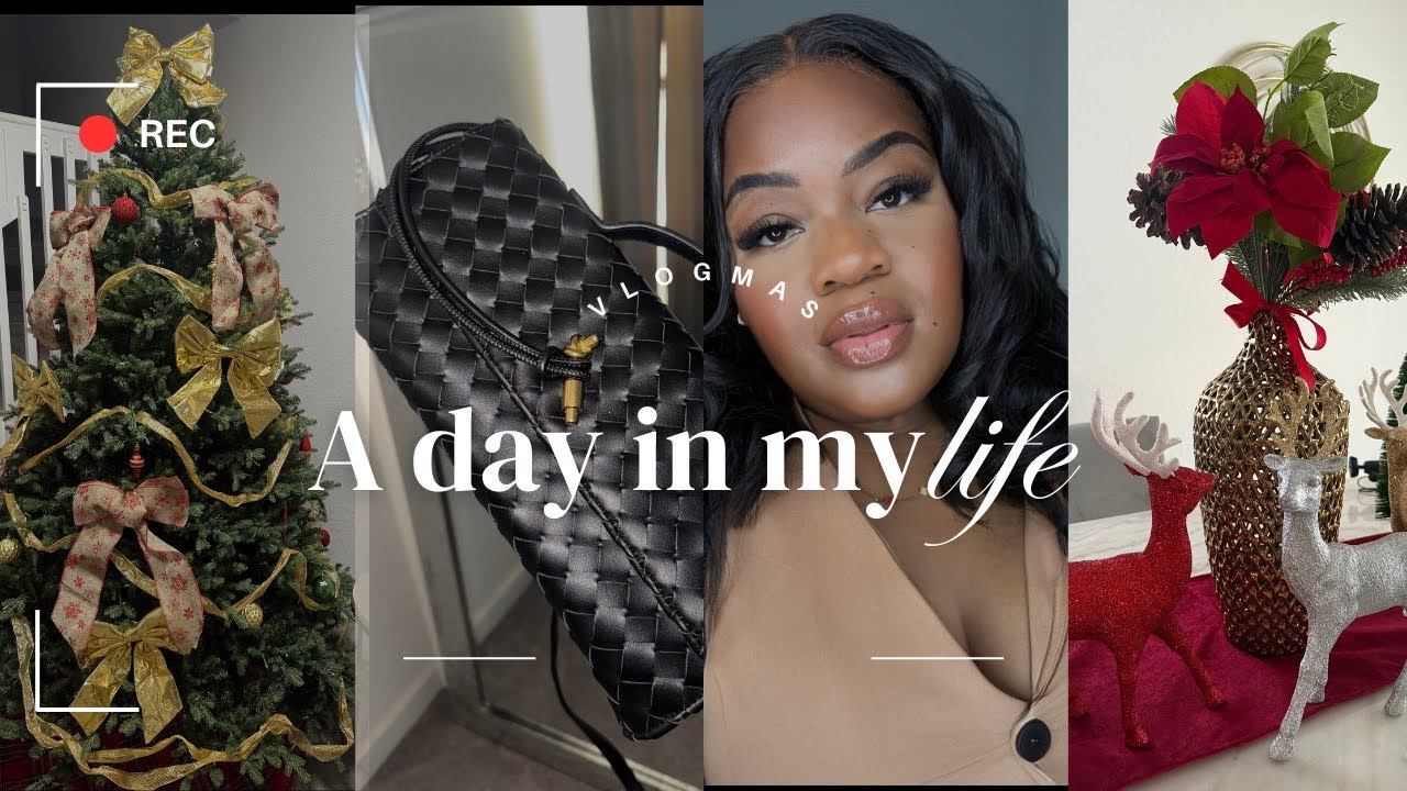 Vlogmas 3| Bottega Dupe, Cyber Monday, Christmas tree decor, Running late to Pilates.