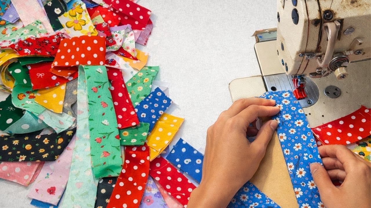 3D Quilt & Rug | Beginner Scrap Rug Tutorial | The Easiest Quilt You’ll Ever Sew