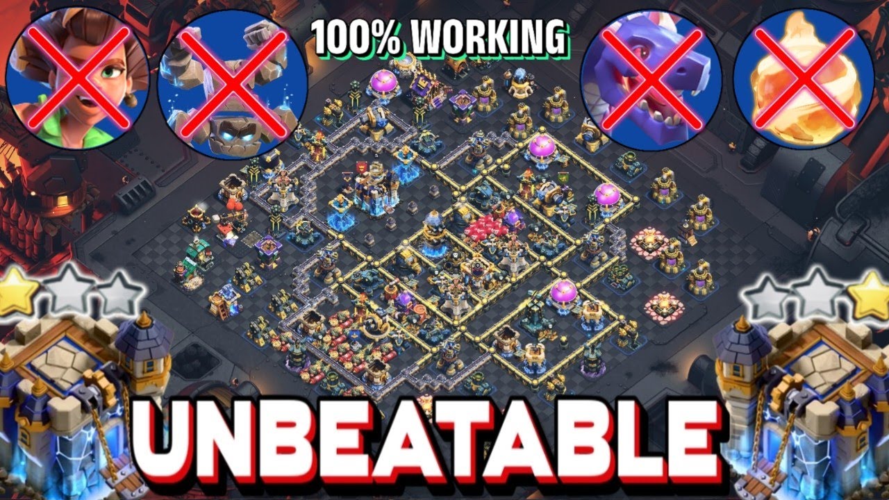 UNBEATABLE TH18 WAR + LEGEND BASE WITH COPY LINKS + REPLAY ||TH18 ANTI 2 STAR BASE ||TH18 BASE 2025