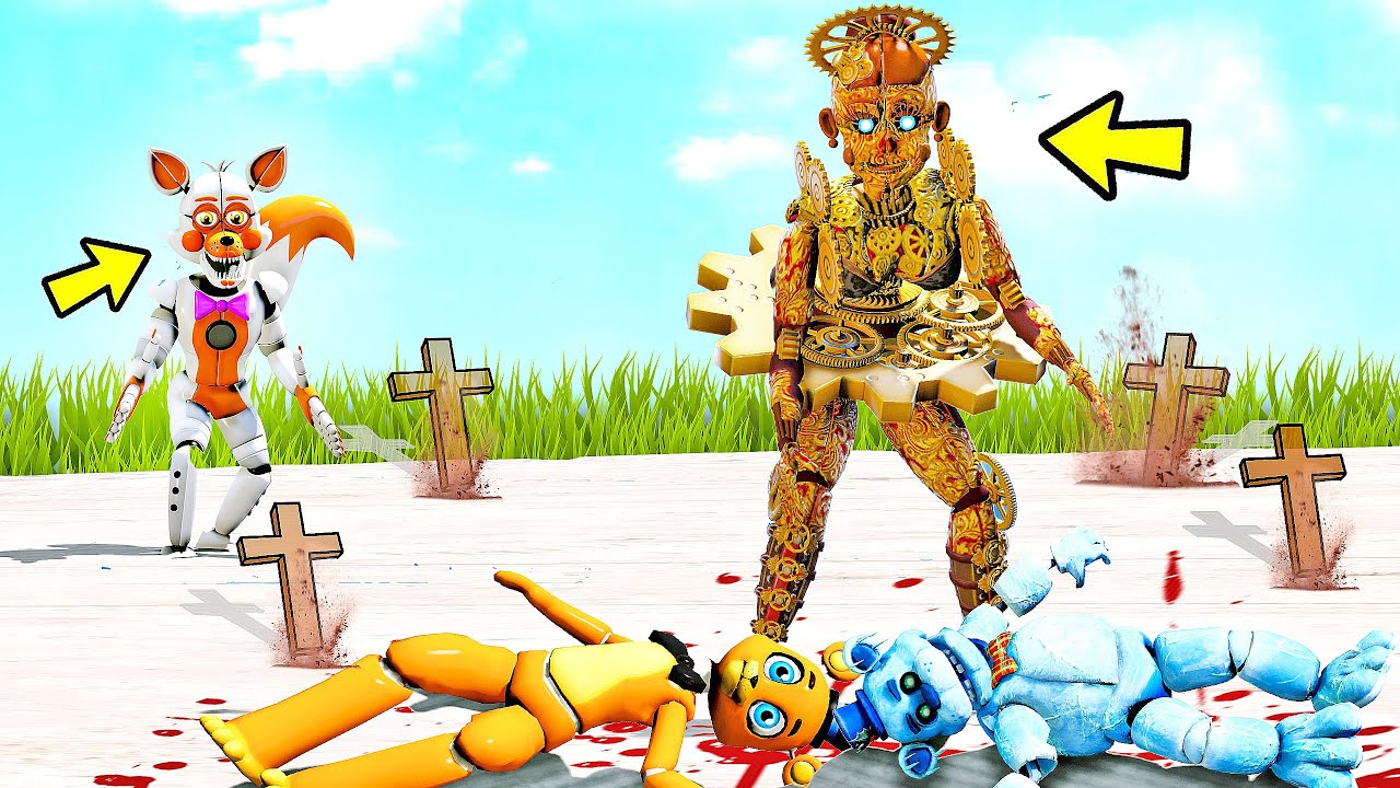 ANIMATRONICS PODEM CAPTURAR A NOVA CLOCKWORK BALLORA? | GTA V Five Nights at Freddy's