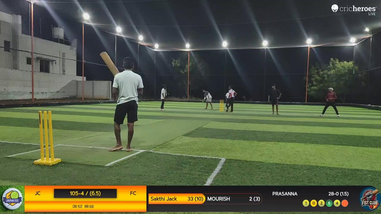 JEEVA CC vs EL DORADO live cricket match | Headlight Cricket - 300 ( Auction Tournament) live - Tur