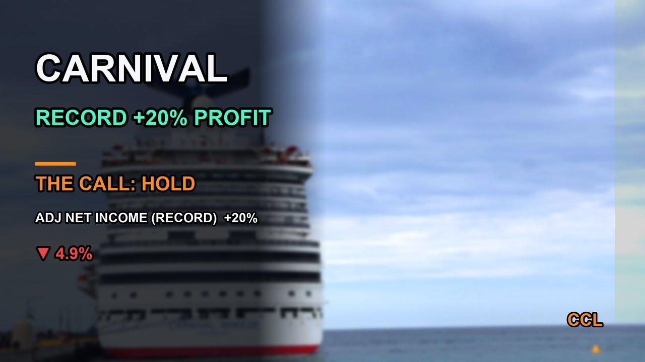 CCL Stock: Carnival Beat And Set Records - So Why Did It Just Drop 5%? Q2 FY2026