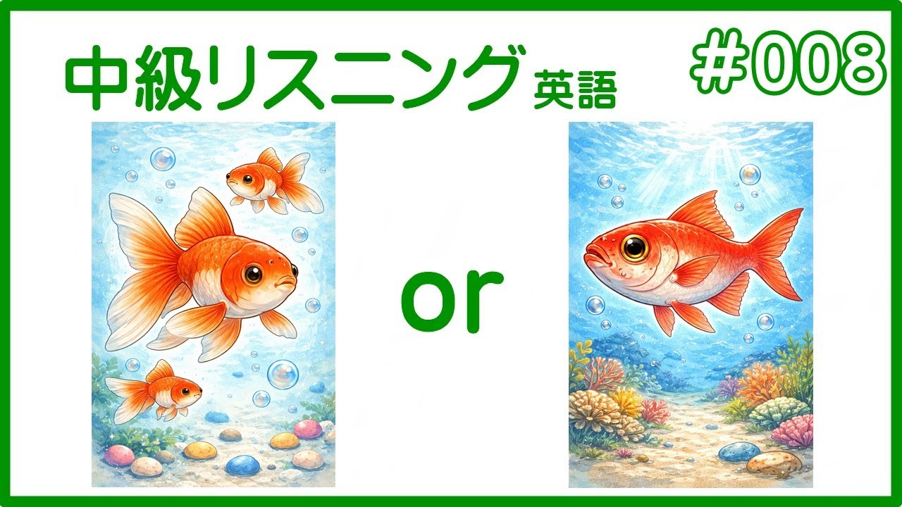 中級＊英語リスニング #008  目安（英検準２級～２級以上）CEFR A2-B1