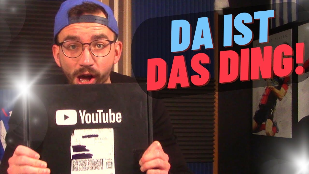 ER IST DA !! 😱🔥 YouTube Play Button Unboxing