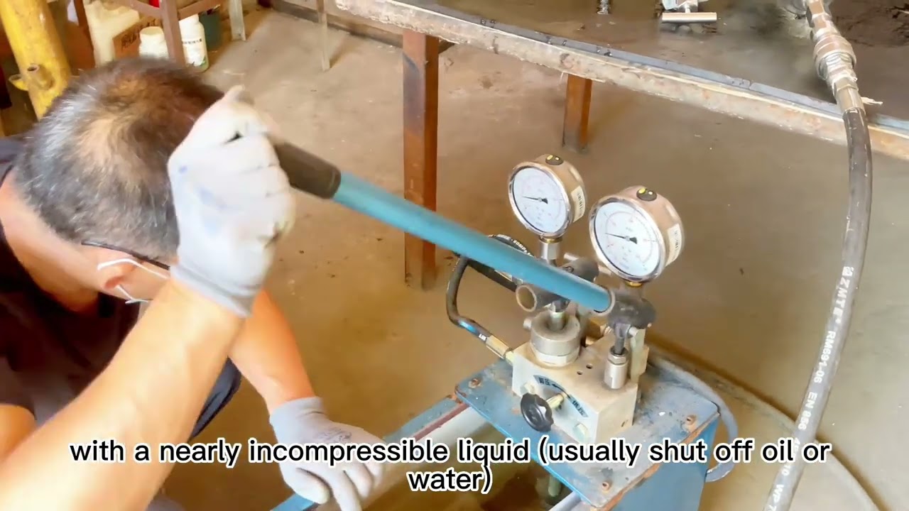 Water pressure testing of chemical injection!