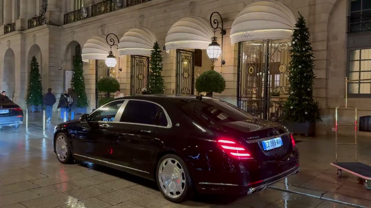 Mercedes Maybach S Class. Ritz Hotel to CDG Airport, Paris, France