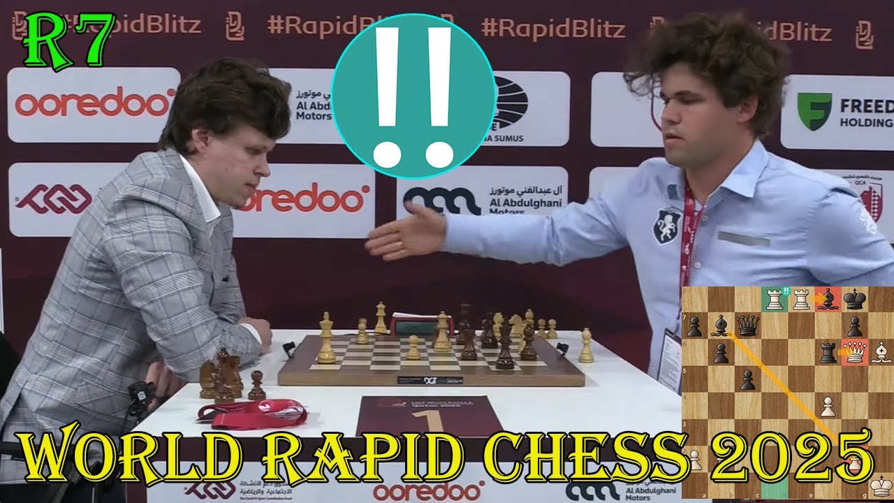 БЛЕСТЯЩАЯ ИГРА!! Владислав Артемьев против Магнуса Карлсена || Чемпионат мира по быстрым шахматам...