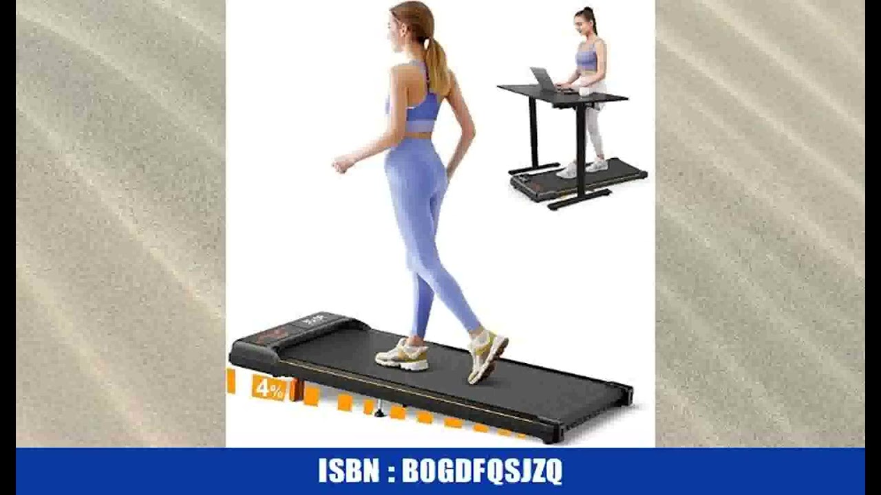 Walking Pad mit Steigung 4%,Laufband fÃ¼r Zuhause & BÃ¼ro Walking Pad Klappbar Leises 2,5PS Motor
