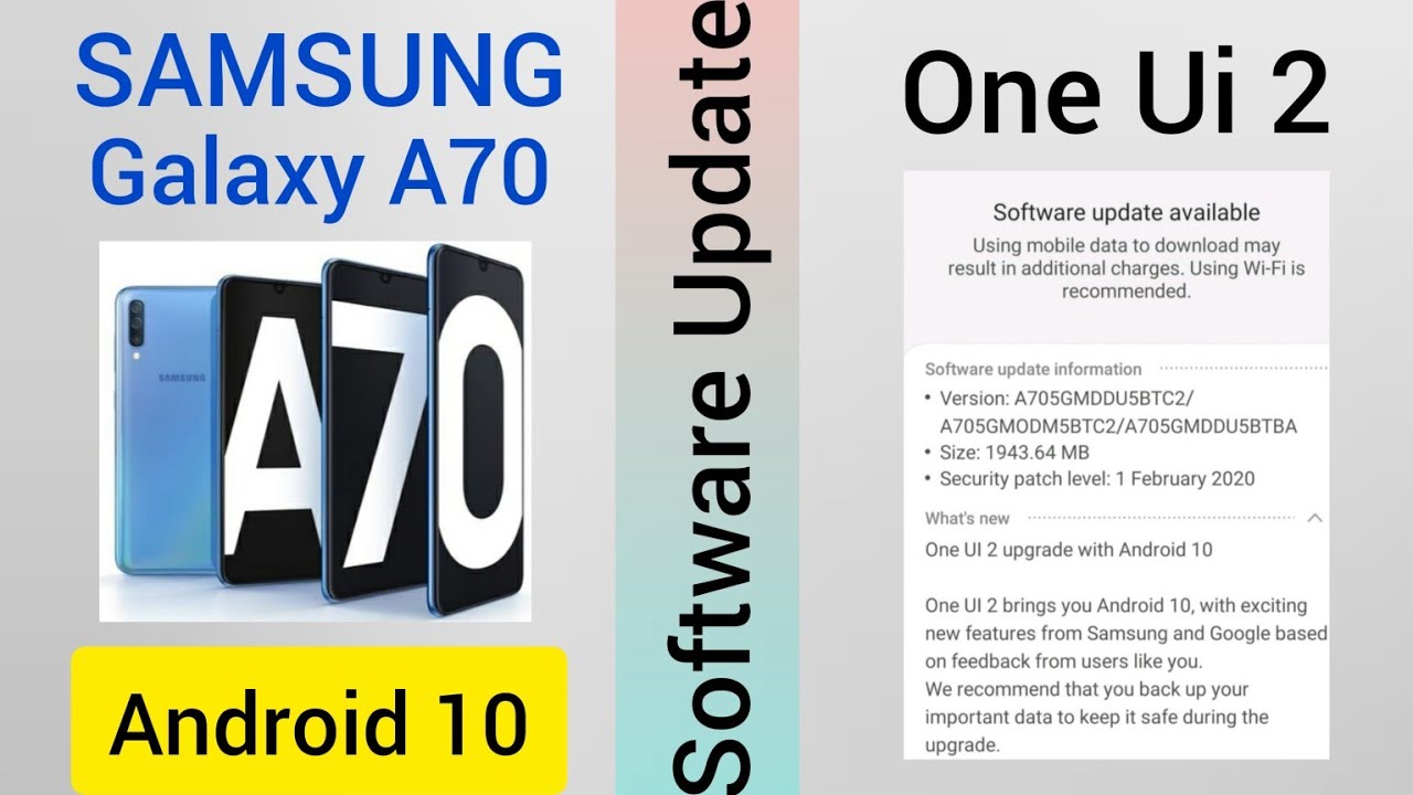 Samsung galaxy A70 android 10 update.New improvements!!