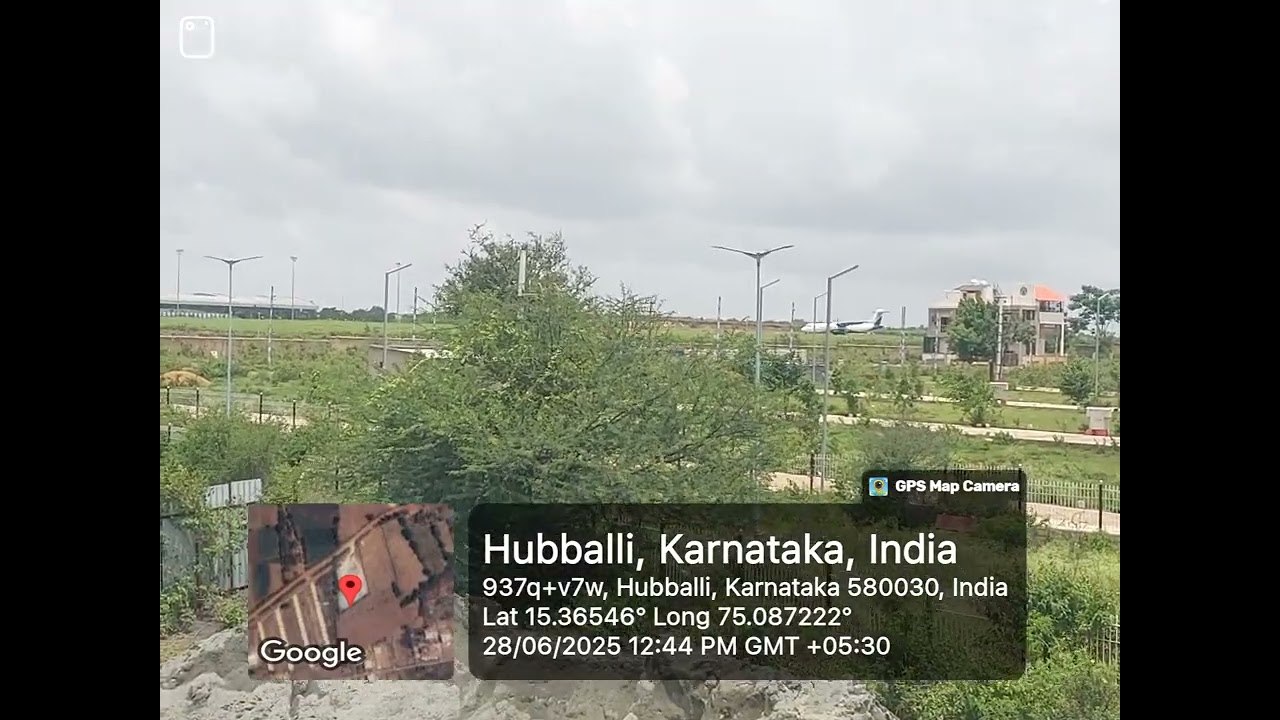 #Hubli airport 🛫 backside view small flight ✈️ 😍