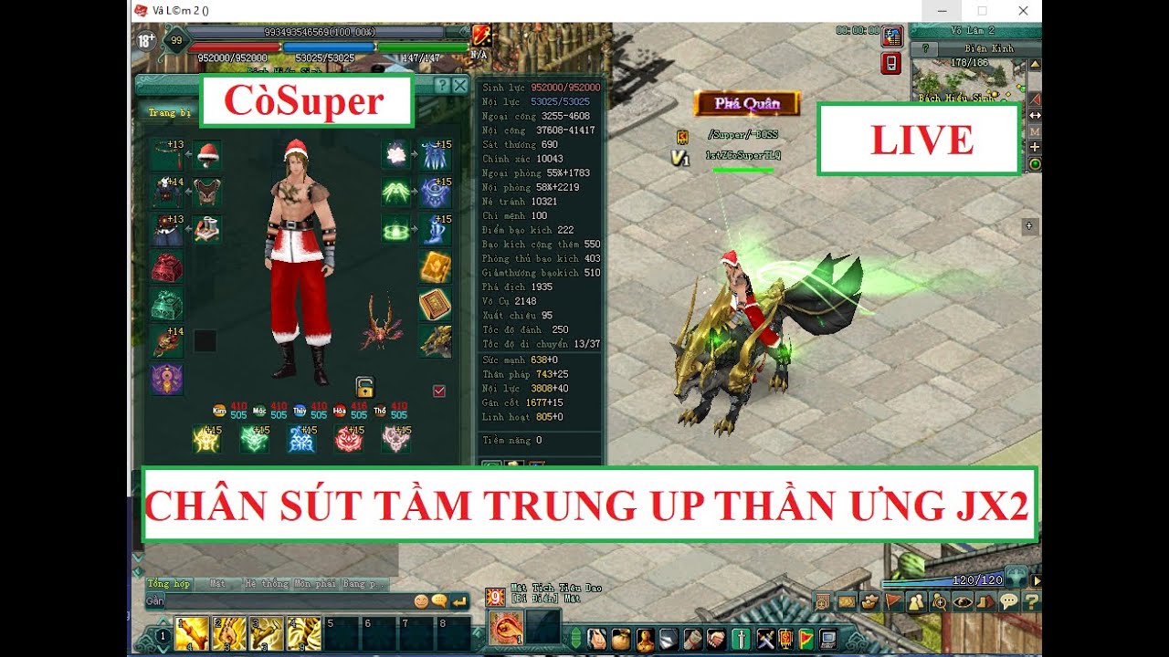 🔴Chân sút "Cò Super" nâng cấp trang bị Thần Ưng Tướng tại sân chơi tầm trung - VLTK 2(VNG)