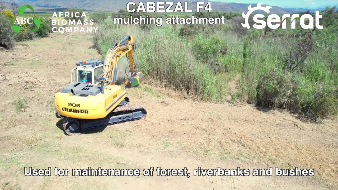 Serrat Cabezal F4 Mulching attachment for excavators