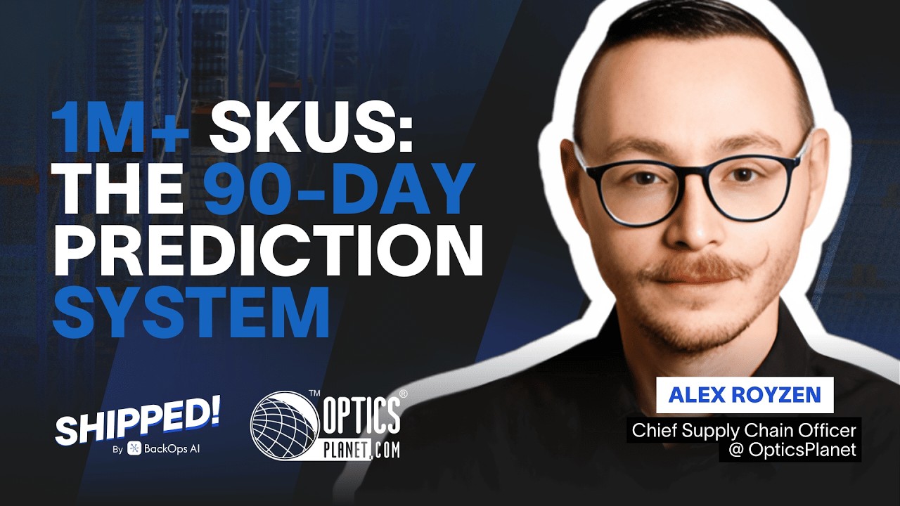 How OpticsPlanet forecasts 1M+ SKUs: The 90-day prediction system that stocks items selling once