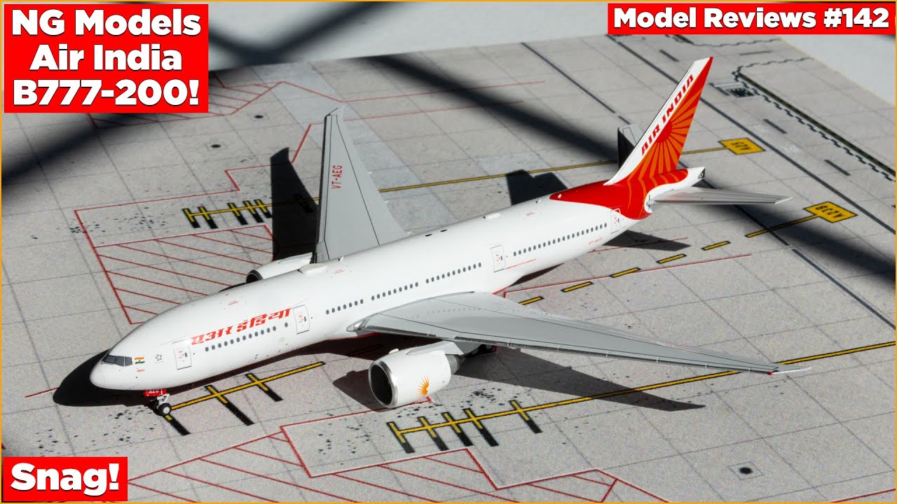 *SHARP* NG Models 1:400 Air India Boeing B777-200LR! | Model Reviews #142