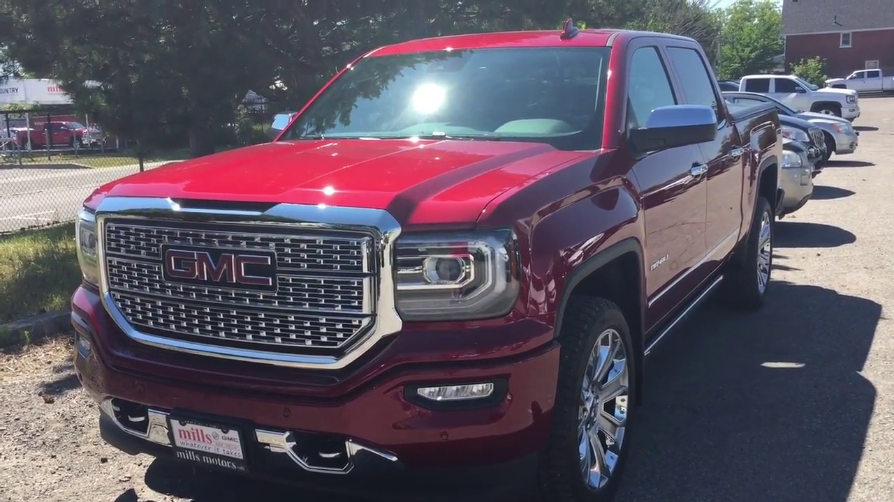 2018 GMC Sierra 1500 Denali Crew Cab 3 Way Power Running Board Red Oshawa ON Stock #181225