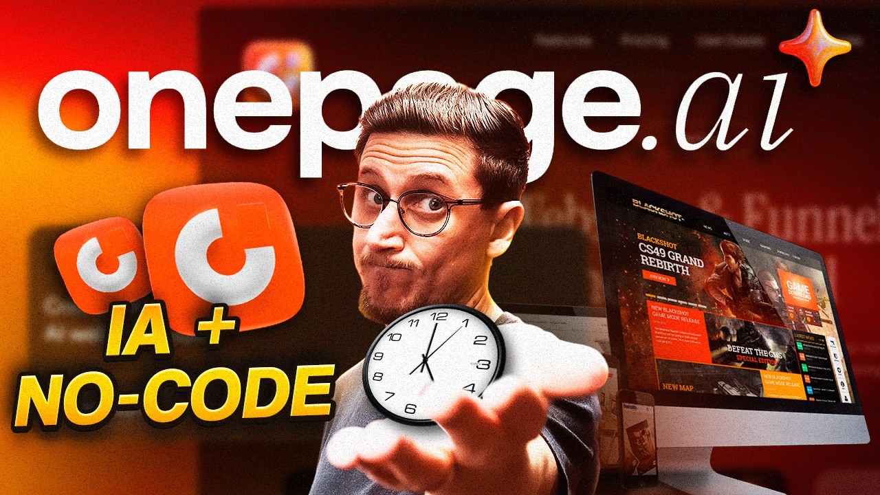 Criei um Site Profissional em Minutos com IA e No Code