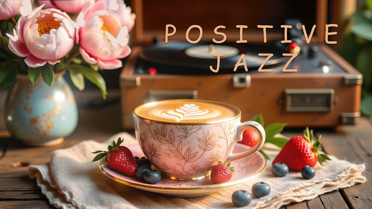 Soft Spring Morning Café Ambience | Positive Jazz Music for a Sweet & Happy Mood