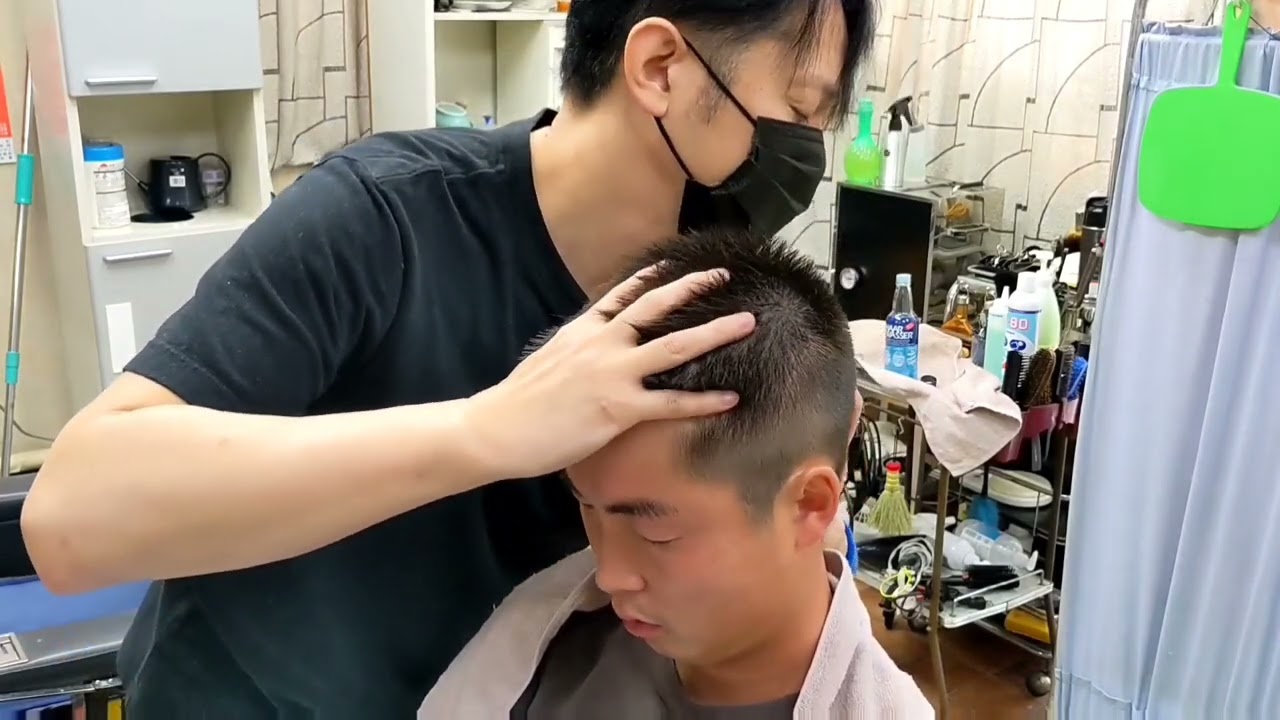 ASMR Barber Shampoo Massage Ear Cleaning №107,108,109 Summary 総集編 №112