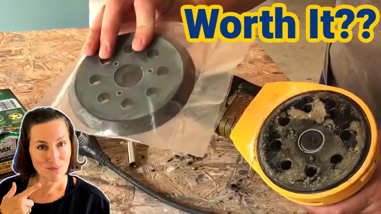 Easy Dewalt Orbital Sander Pad Replacement Part Install 