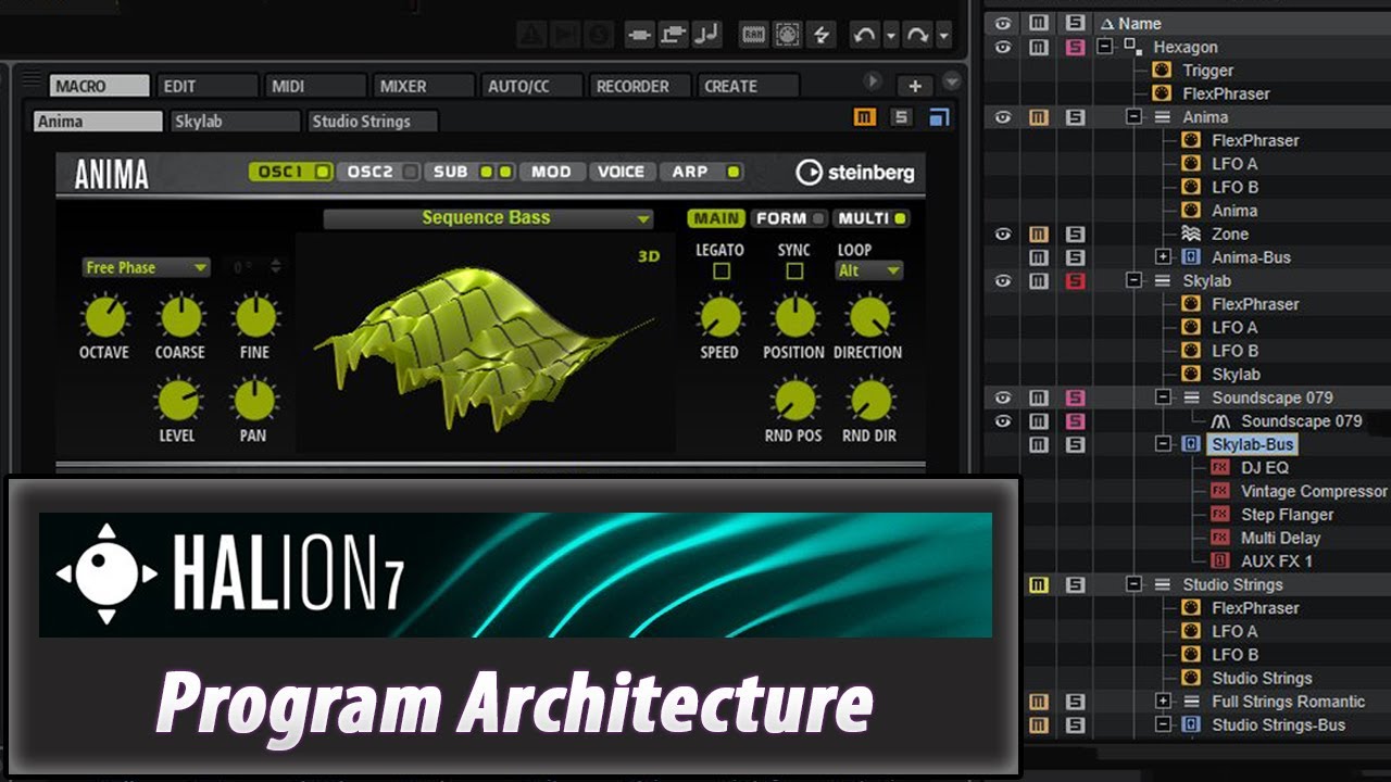 Halion 7 Tutorial #3 - Program Architecture