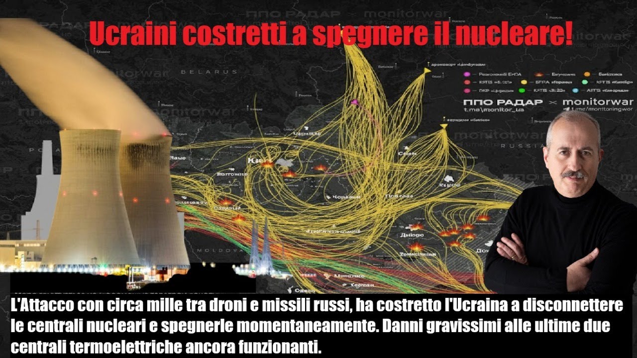 Ucraini costretti a spegnere il nucleare