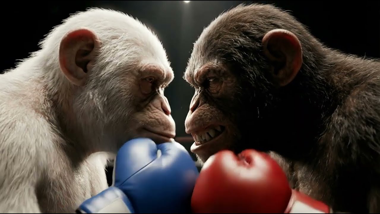 INSANE Monkey Boxing Comeback – Brutal Rope Domination & Explosive Knockdowns!