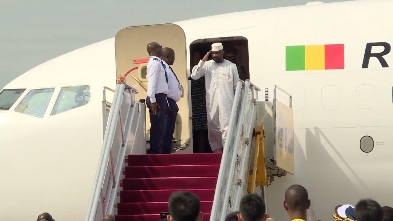 Mali's transitional president arrives in Beijing for 2024 FOCAC summit
