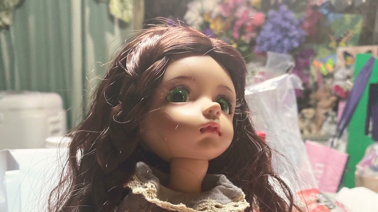 BJD NEW EYES AND WIG #bjd  #bjdmakeup  #bjddolls #bjdunboxing #bjdclothes