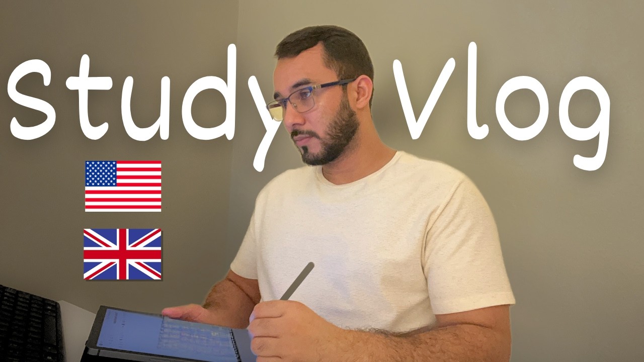 STUDY VLOG *productive* | 1 hour learning english (A2 level)