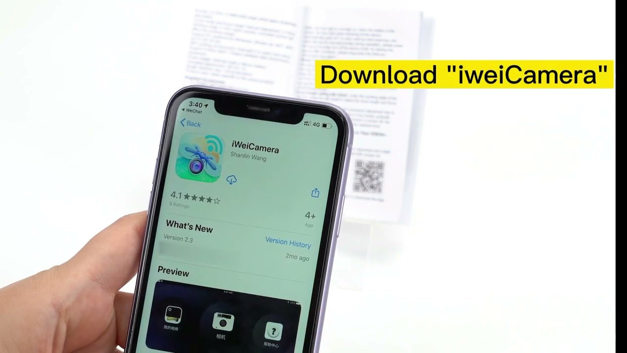 How to connect the mobile phone to the WiFi digital microscope?