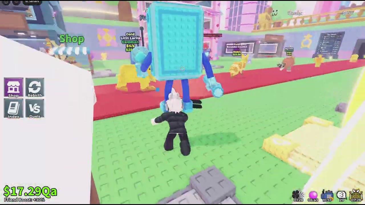 Steal a brainrot admin abuse #roblox #stealabrainrot