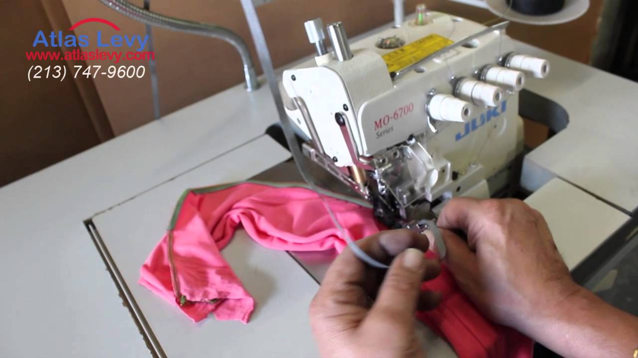 juki overlock machine MO 6704 with elastic attachment
