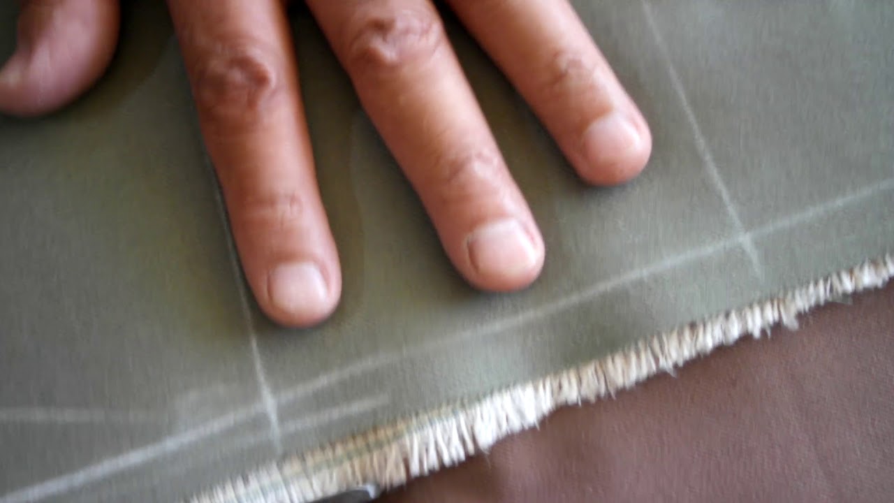 CÓMO CORTAR LAS ENTRETELAS PARA UN SACO DE CABALLERO