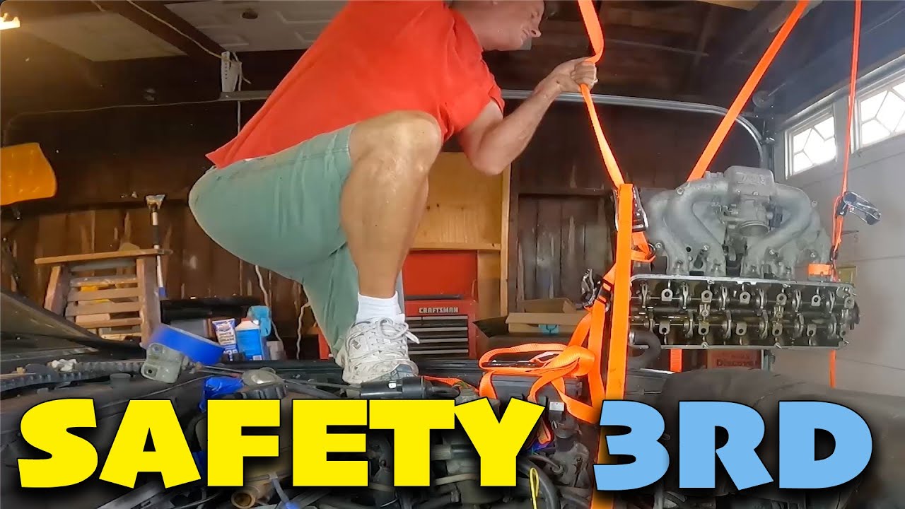 BMW 733i Engine Head Removal.  The wrong way